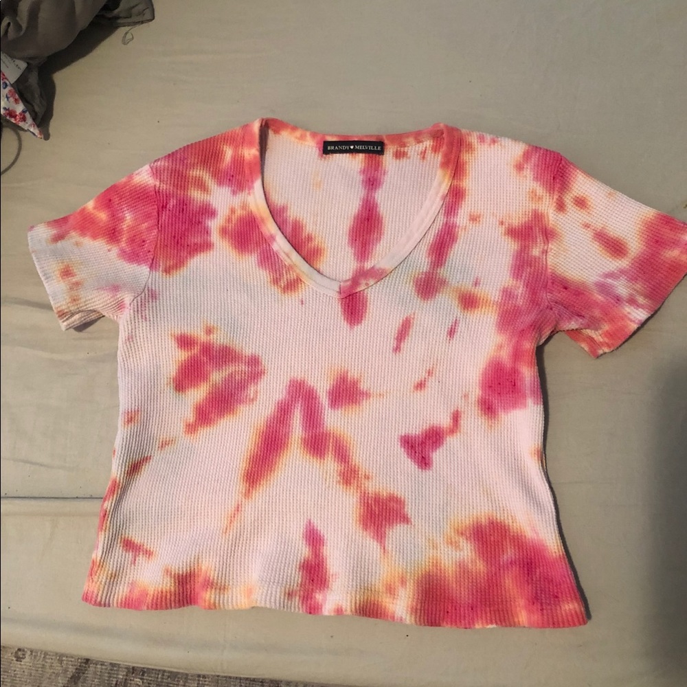 Brandy Melville hand tie dyed top